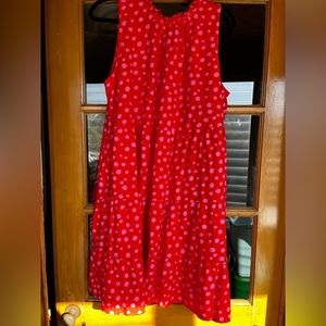 LOFT polka dotted high neck dress